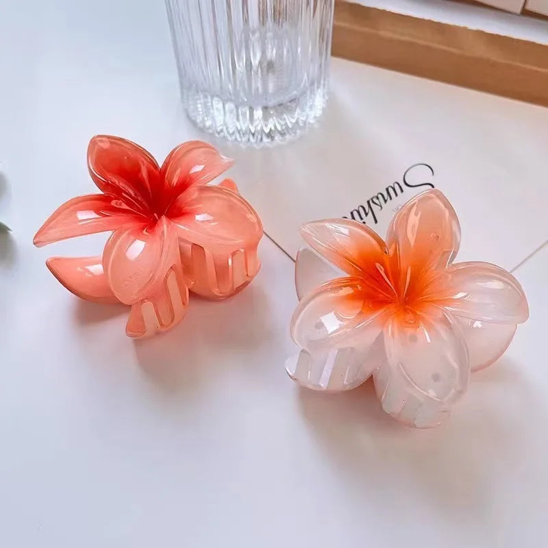 eyeTiff Gradient Flower Hair Clip Accessories