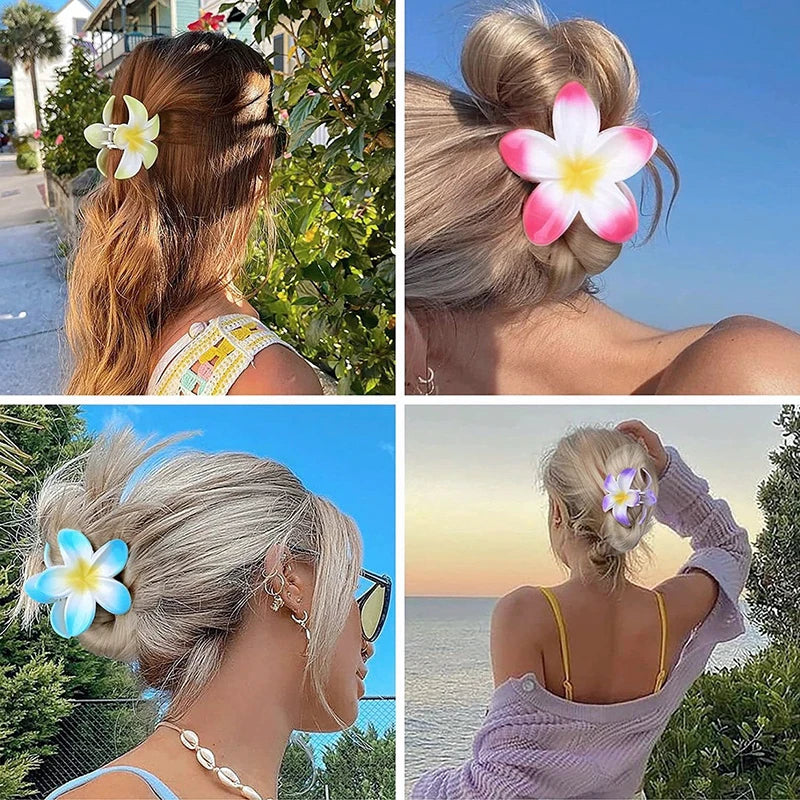 eyeTiff Gradient Flower Hair Clip Accessories