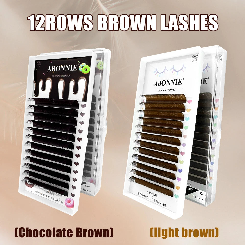 Abonnie Brown Eyelash Extensions