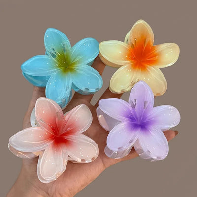 eyeTiff Gradient Flower Hair Clip Accessories