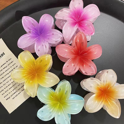 eyeTiff Gradient Flower Hair Clip Accessories