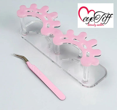 eyeTiff Pink Acrylic Tweezer Holder