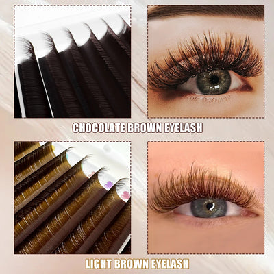 Abonnie Brown Eyelash Extensions