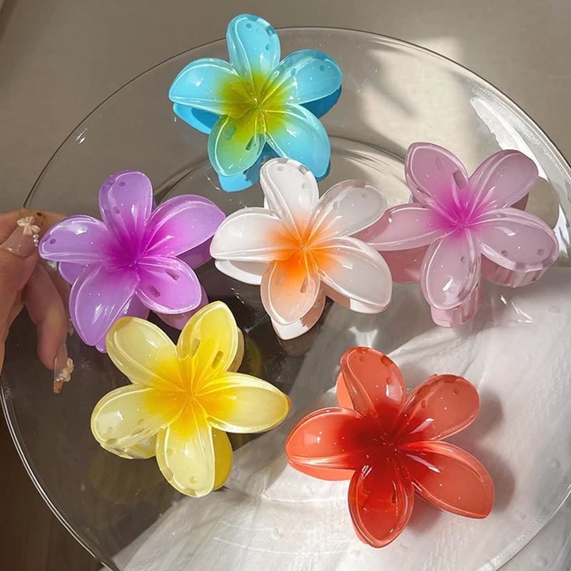 eyeTiff Gradient Flower Hair Clip Accessories